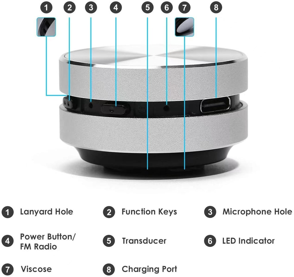 Bone Magnetic Bluetooth Speaker